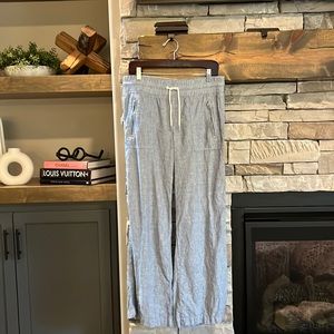 Athleta Cabo Linen Wide Leg Pant